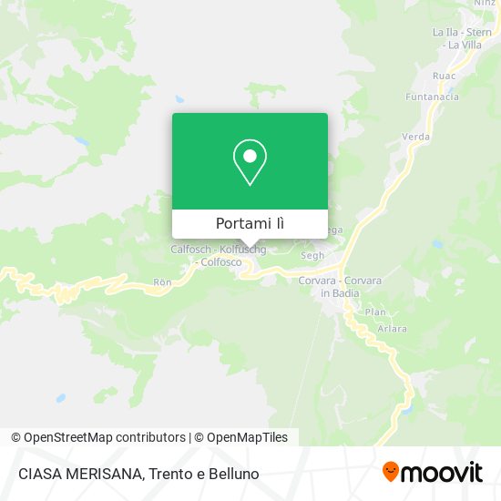 Mappa CIASA MERISANA