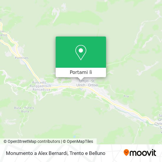 Mappa Monumento a Alex Bernardi