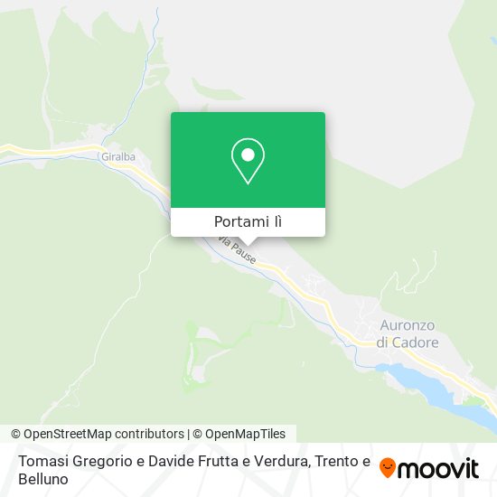 Mappa Tomasi Gregorio e Davide Frutta e Verdura