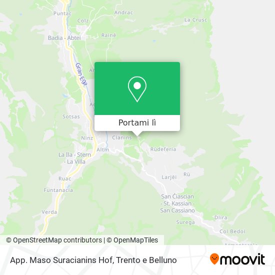 Mappa App. Maso Suracianins Hof