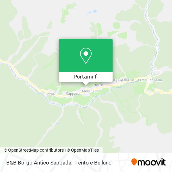 Mappa B&B Borgo Antico Sappada