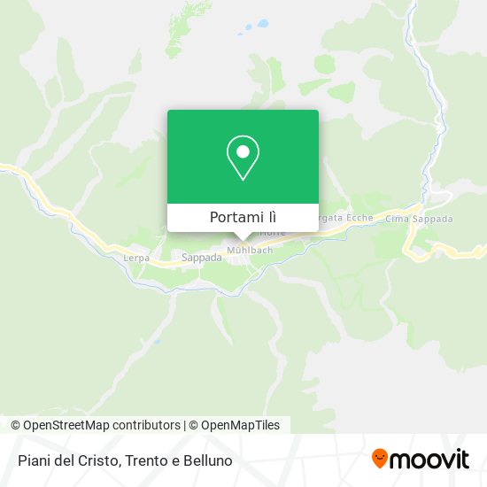 Mappa Piani del Cristo