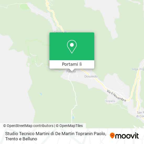 Mappa Studio Tecnico Martini di De Martin Topranin Paolo