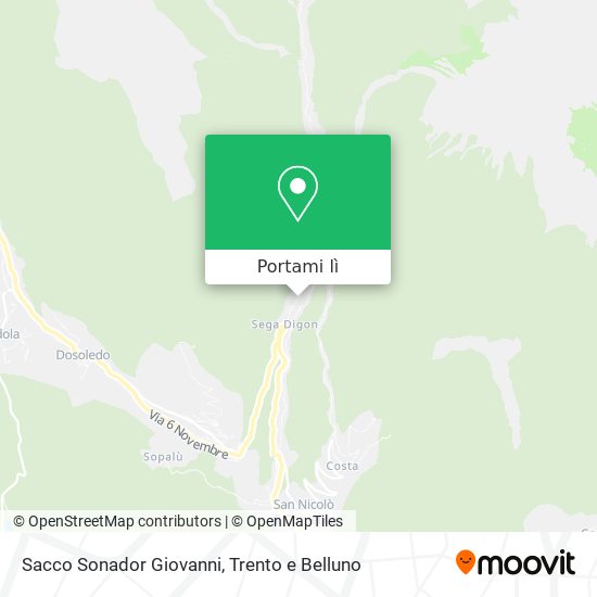Mappa Sacco Sonador Giovanni