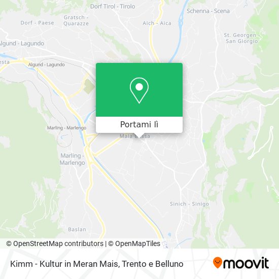 Mappa Kimm - Kultur in Meran Mais