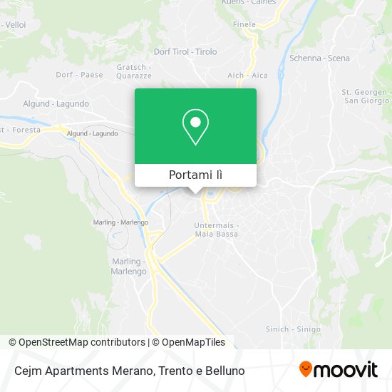 Mappa Cejm Apartments Merano