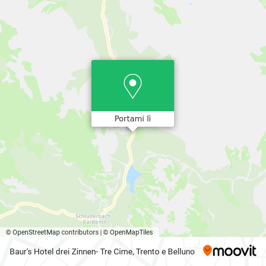 Mappa Baur's Hotel drei Zinnen- Tre Cime