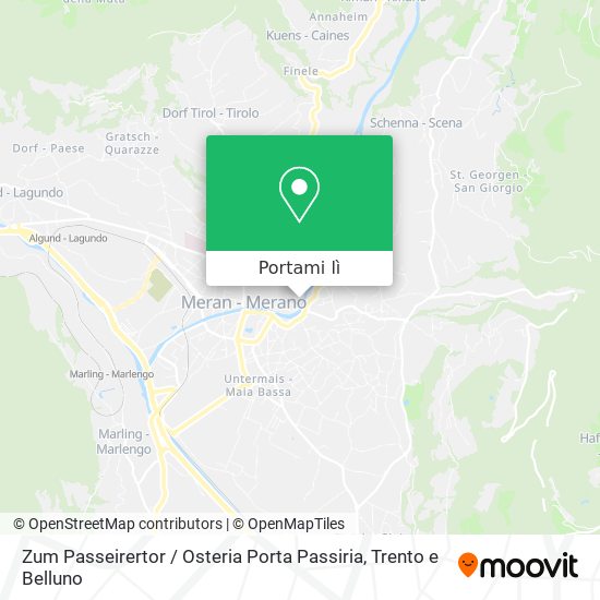 Mappa Zum Passeirertor / Osteria Porta Passiria