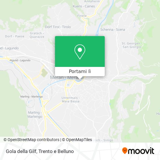 Mappa Gola della Gilf