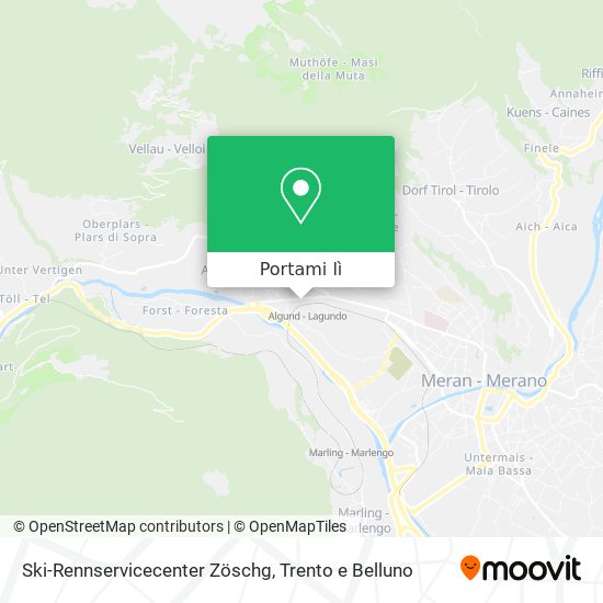 Mappa Ski-Rennservicecenter Zöschg
