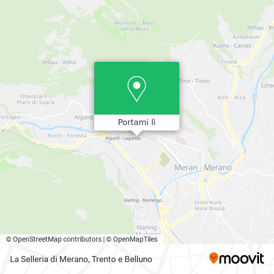 Mappa La Selleria di Merano