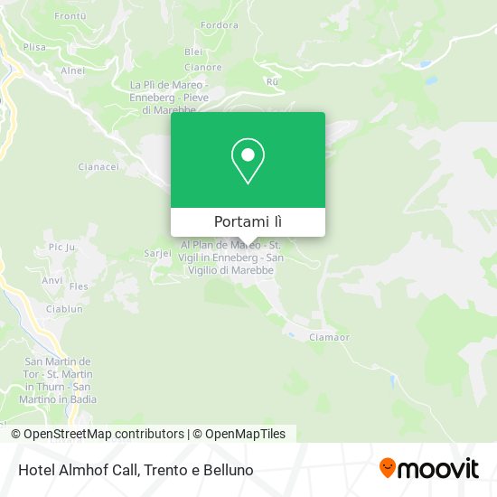 Mappa Hotel Almhof Call