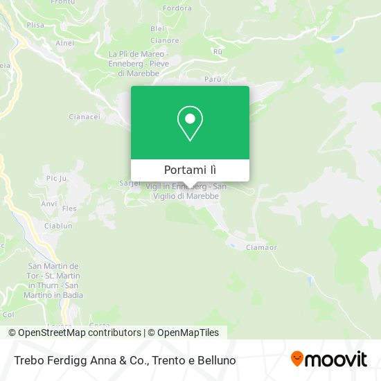Mappa Trebo Ferdigg Anna & Co.