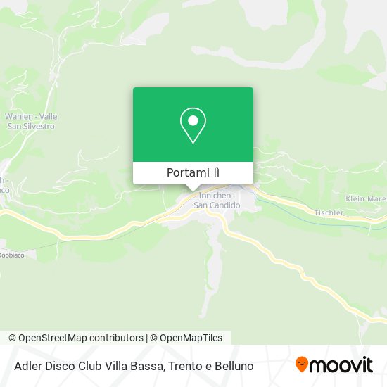 Mappa Adler Disco Club Villa Bassa