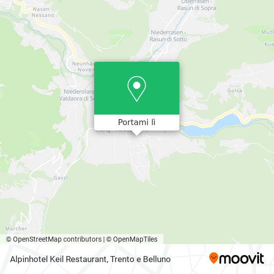 Mappa Alpinhotel Keil Restaurant