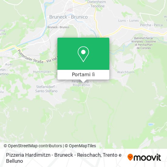 Mappa Pizzeria Hardimitzn - Bruneck - Reischach