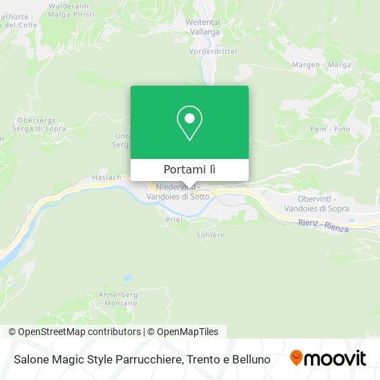 Mappa Salone Magic Style Parrucchiere