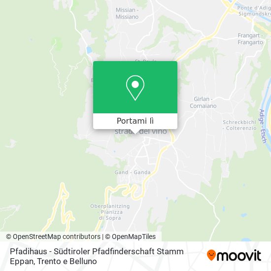 Mappa Pfadihaus - Südtiroler Pfadfinderschaft Stamm Eppan