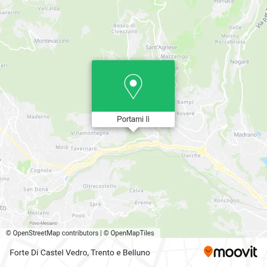 Mappa Forte Di Castel Vedro