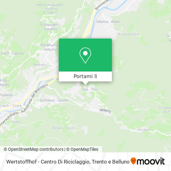 Mappa Wertstoffhof - Centro Di Riciclaggio