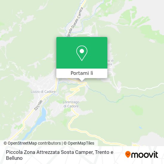 Mappa Piccola Zona Attrezzata Sosta Camper