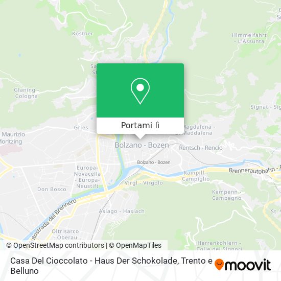 Mappa Casa Del Cioccolato - Haus Der Schokolade