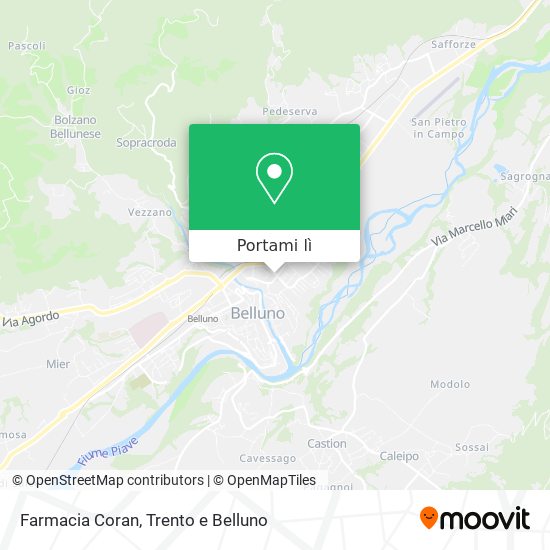 Mappa Farmacia Coran