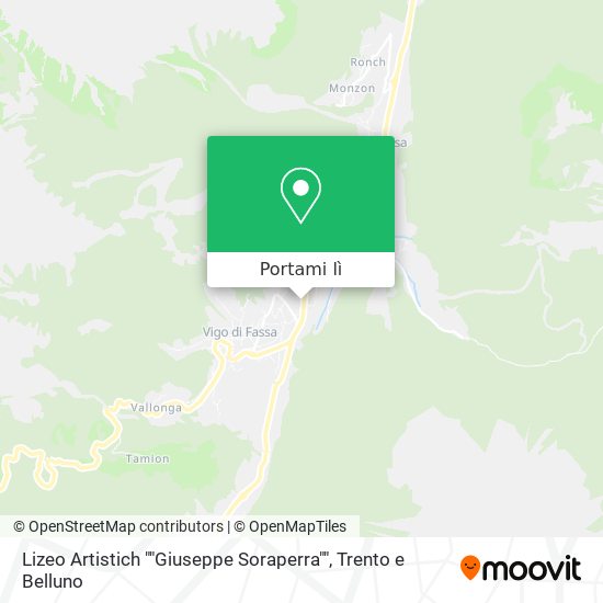 Mappa Lizeo Artistich ""Giuseppe Soraperra""