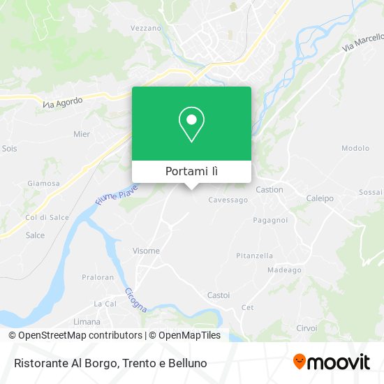 Mappa Ristorante Al Borgo