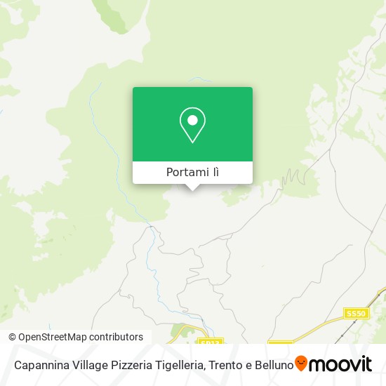 Mappa Capannina Village Pizzeria Tigelleria