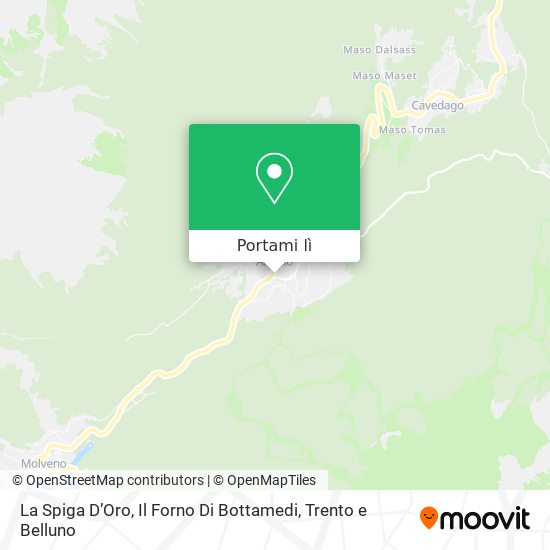 Mappa La Spiga D’Oro, Il Forno Di Bottamedi