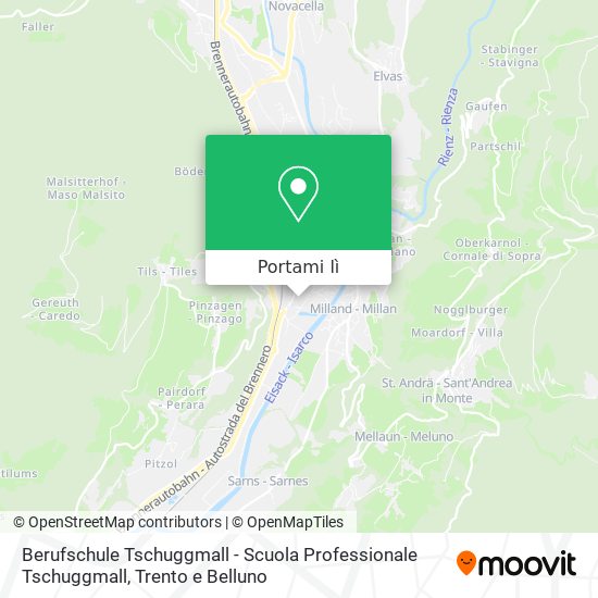 Mappa Berufschule Tschuggmall - Scuola Professionale Tschuggmall