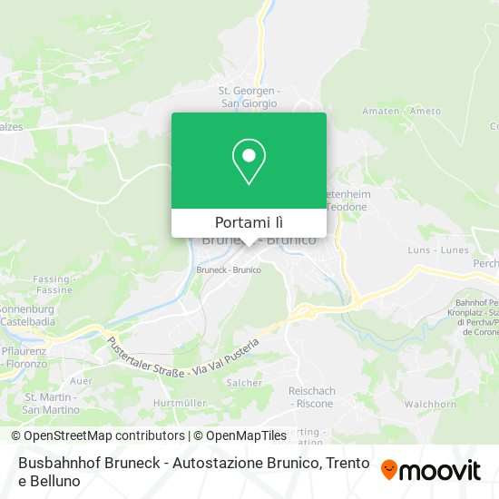 Mappa Busbahnhof Bruneck - Autostazione Brunico