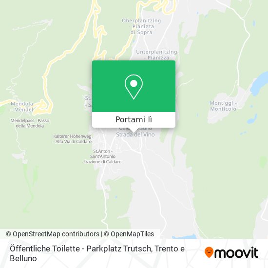 Mappa Öffentliche Toilette - Parkplatz Trutsch