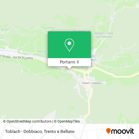 Mappa Toblach - Dobbiaco