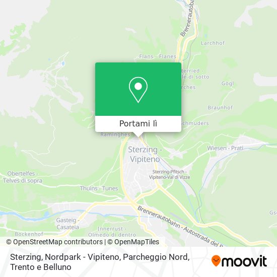 Mappa Sterzing, Nordpark - Vipiteno, Parcheggio Nord
