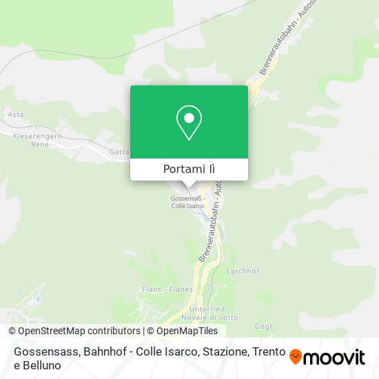 Mappa Gossensass, Bahnhof - Colle Isarco, Stazione