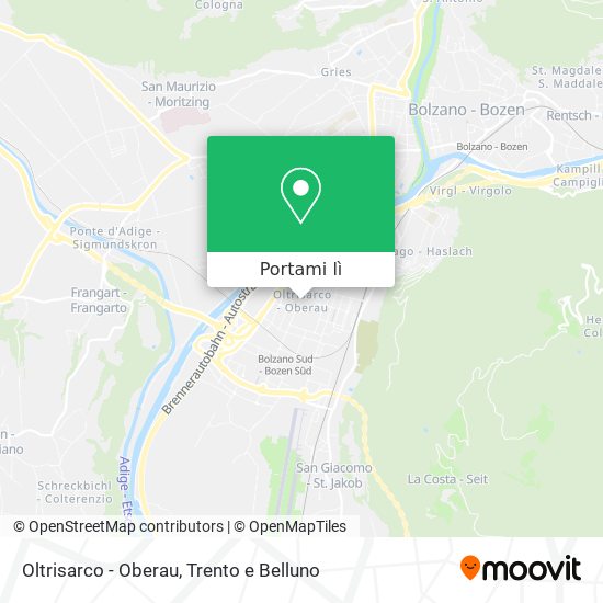 Mappa Oltrisarco - Oberau