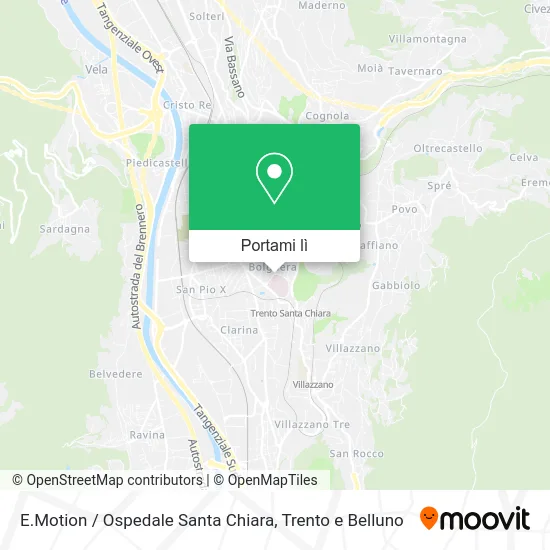Mappa E.Motion / Ospedale Santa Chiara