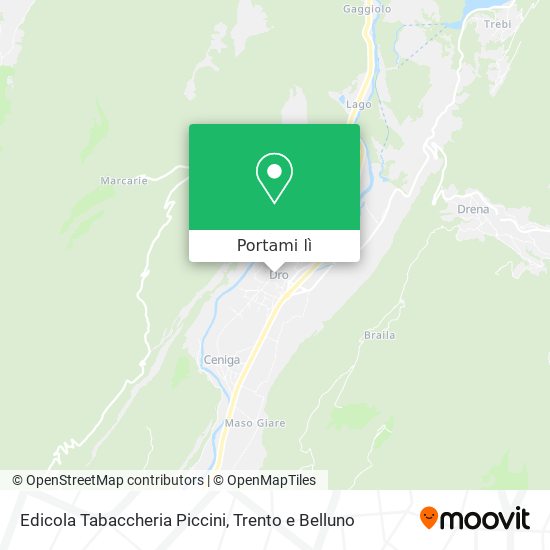 Mappa Edicola Tabaccheria Piccini