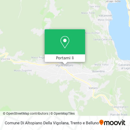 Mappa Comune Di Altopiano Della Vigolana