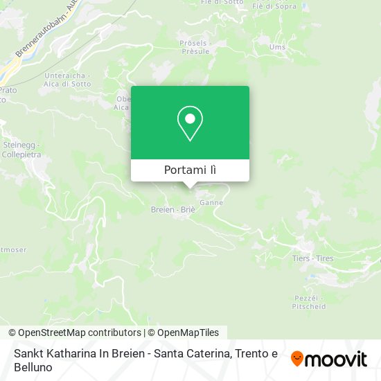 Mappa Sankt Katharina In Breien - Santa Caterina