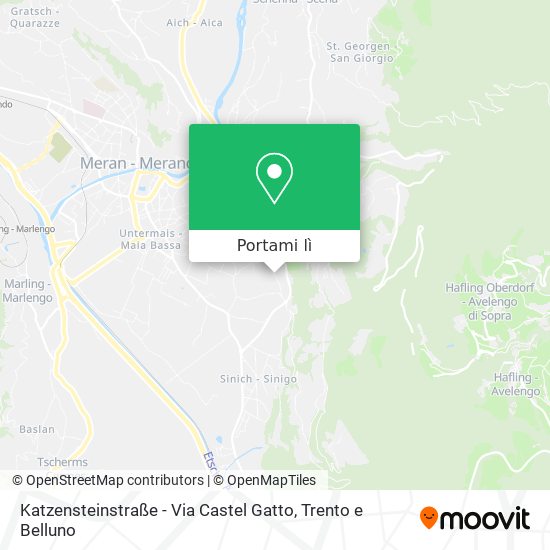 Mappa Katzensteinstraße - Via Castel Gatto