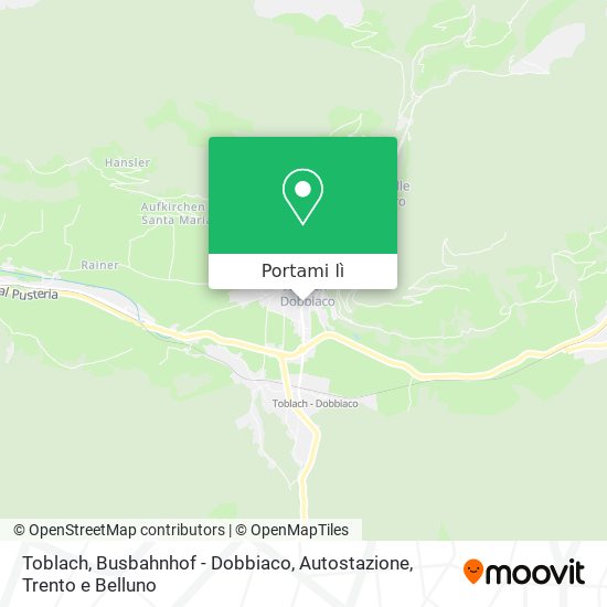 Mappa Toblach, Busbahnhof - Dobbiaco, Autostazione