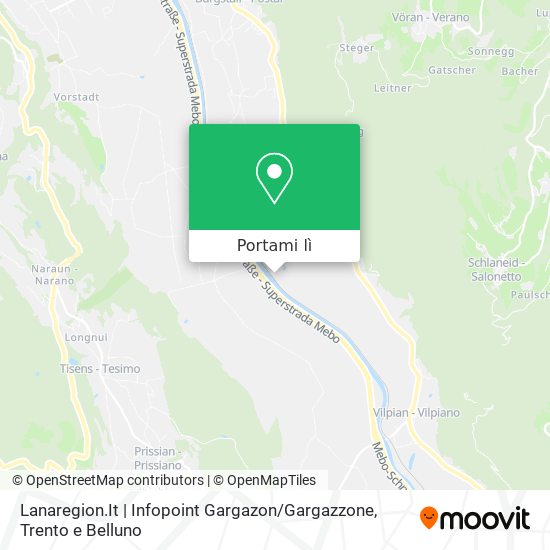 Mappa Lanaregion.It | Infopoint Gargazon / Gargazzone