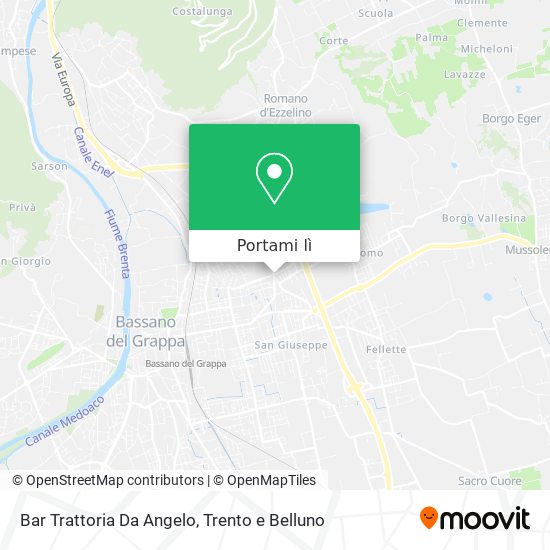 Mappa Bar Trattoria Da Angelo