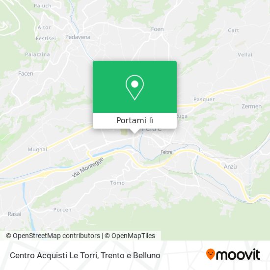 Mappa Centro Acquisti Le Torri