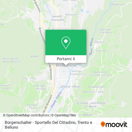 Mappa Bürgerschalter - Sportello Del Cittadino