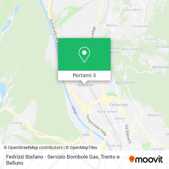 Mappa Fedrizzi Stefano - Servizio Bombole Gas