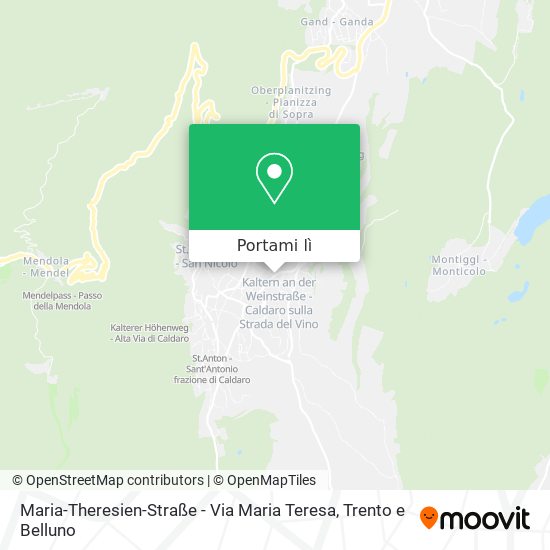 Mappa Maria-Theresien-Straße - Via Maria Teresa